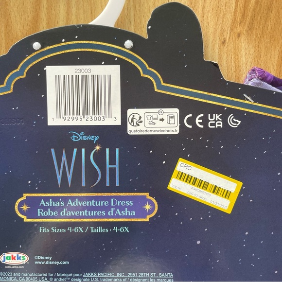 •2 Asha’s Adventure Dresses• Disney’s WISH girl’s costumes >> NWT (ripped tags) - Picture 15 of 16